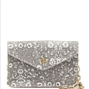 Tory Burch Gray and White Crossbody Bag